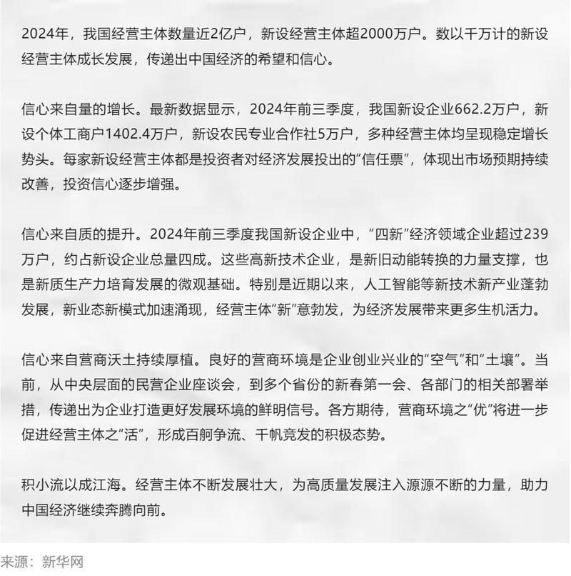 超两千万新设经营主体传递信心活力 超两千万新设经营主体传递信心活力